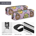 thumbnail image 4 of Disketp Cute Donuts Estuche de Lápices de Cuero con Cierre, Estuche Compacto para Papelería, Bolígrafos y Accesorios Pequeños, 4 of 7