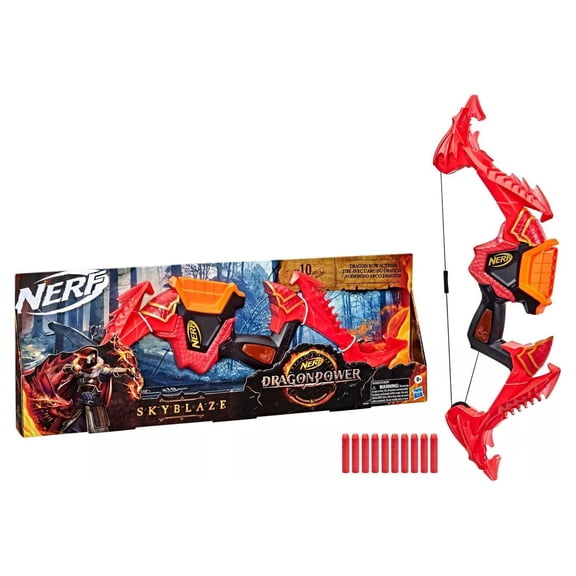Nerf DragonPower Skyblaze Dart Bow Blaster
