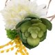 thumbnail image 5 of Broche de Flores Artificiales Ramillete de Margaritas Suculentas Decoración de Esmoquin de Vestidos de Novias Gloria Ramillete de flores de seda, 5 of 9