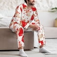 thumbnail image 7 of Disketp Cute Mushroom Mens Pajama Set, Soft Warm Long Sleeve Sleepwear, Cozy Button-Down Pjs for Men-XX-Large, 7 of 7