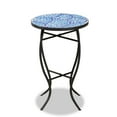 thumbnail image 3 of Baxton Studio 14" x 14" x 21" Black Metal and Glass Solid Print Plant Stand, 3 of 8