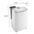 thumbnail image 4 of LG Unidad de Aire Acondicionado portátil de Doble inversor para Habitaciones Medianas, recámara, Oficina, Cocina, Comedor, 115 V, refresca hasta 500 Metros Cuadrados Ft., 3 velocidades, Temporizador, 4 of 5
