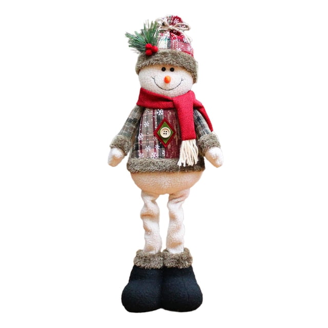 Ornamentos de Navidad Perfecl Muñeca de Vacaciones Decoración Festival Monigote de Nieve
