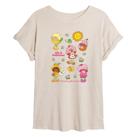 Strawberry Shortcake - Berry Sweet - Juniors Oversized Graphic T-Shirt