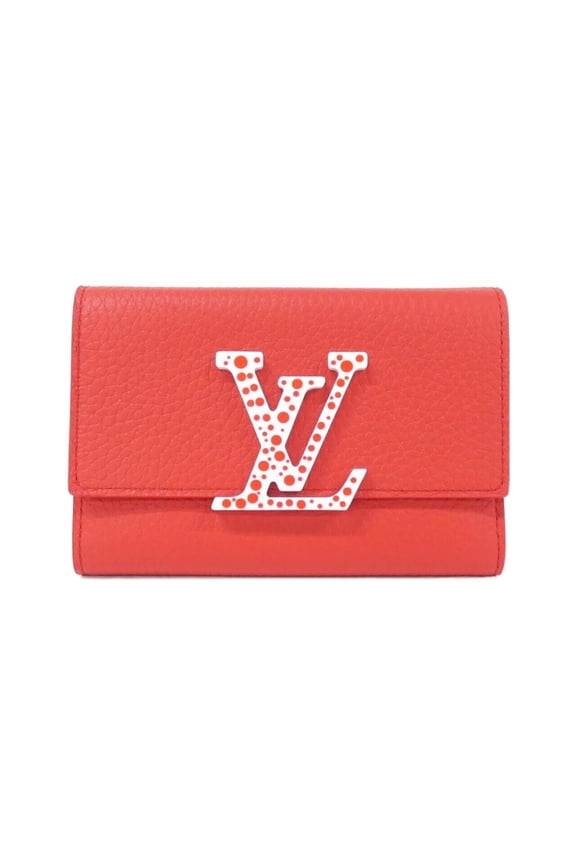 Pre-Owned Louis Vuitton Infinity Dot (LV X YK) Portefeuille Capucines Compact Maxi Wallet M82113