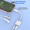 thumbnail image 6 of 2 Pack iPhone 16 15 Headphone Adapter Splitter, 2 in 1 USB C to 3.5mm Headphone Jack Aux Audio + Charger Dongle Adapter for iPhone 16/16 Plus/16 Pro/16 Pro Max/15/15 Plus/15 Pro/15 Pro Max, iPad Pro, 6 of 7
