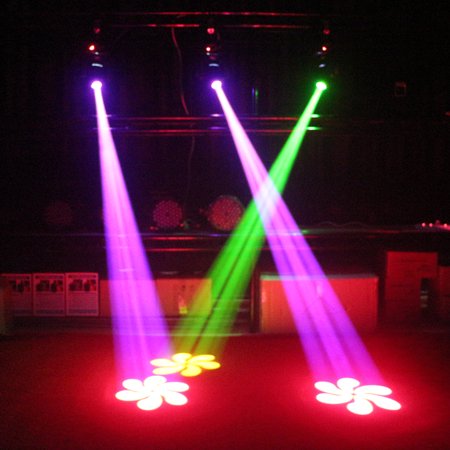 Gobo Pattern - Tomshine Total Power 80W DMX512 Sound Control Auto Rotating 9 / 11 Channels Rainbow 8 Colors Changing Head Moving Light LED Stage Gobo Pattern Lamp for Disco KTV Club Party