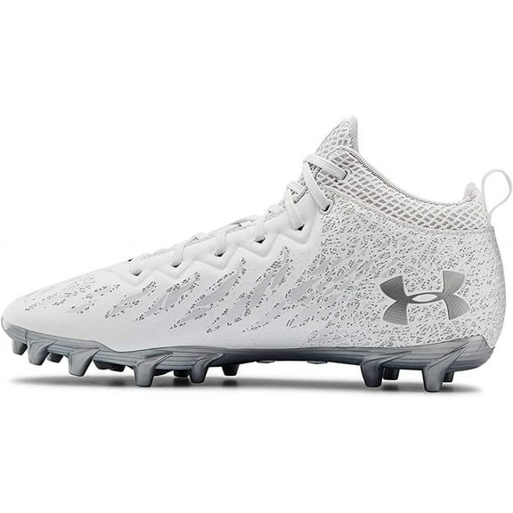 3022667 Under Armour Mens Spotlight Select Mid Mc Cleats White 100 Size 9