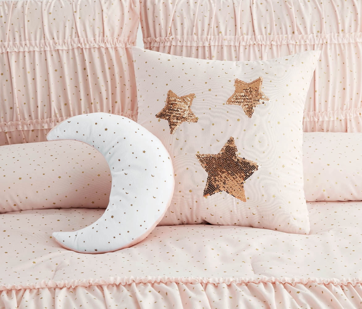 Celestial Princess Pink 4-Piece Microfiber Comforter Set - Twin