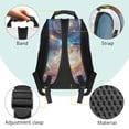 thumbnail image 5 of Yspwyqan Spiral Galaxy Cosmic Backpack Set for Elementary School, Kids Matching Lunch Box Set 4Pcs, 17 Inch Lightweight Padded Straps Boys Backpack for Primary Middle Travel, 5 of 7