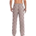 thumbnail image 2 of GZHJMY Lovely Dog Claw Mens Pajama Pants, Comfortable and Soft Men&nbsp;Pajama&nbsp;Bottoms with Pockets and Drawstring, Christmas New Year Birthday Father's Day, 2 of 7
