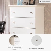 Signature Design by Ashley Bostwick Shoals 5 Drawer Wood Chest in White