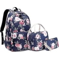 thumbnail image 1 of Girls Backpack 3 In 1 Set Flowers Print, 1 of 1