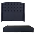 thumbnail image 1 of Box Base cama King Size + Cabecera Sitka Azul, 1 of 6