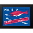 thumbnail image 2 of Retrobot 14x11 Black Modern Framed Museum Art Print Titled - Magic Fish, 2 of 5