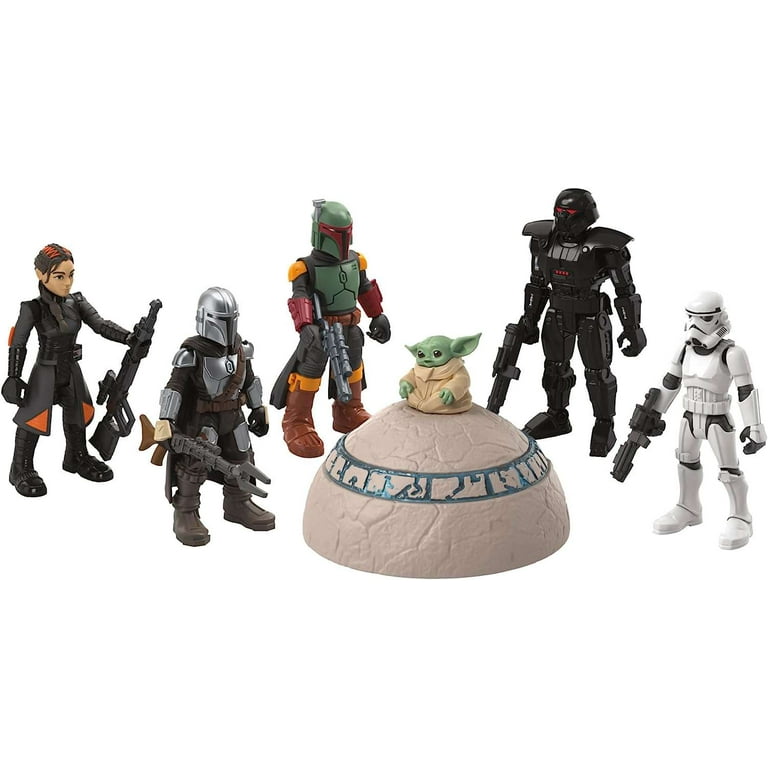 Star Wars Mission Fleet – Set 4 Action Figure Clone Commando 6cm (Hunter, Echo, Wrecker, Crosshair)