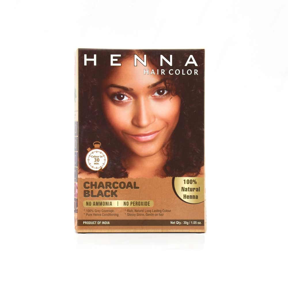 Nisha Natural Henna Based Herbal Hair color 15 gm each Sachet 4pc Natural  Brown  4pc Burgundy Red with 1 pc Coloring Brush