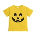 thumbnail image 4 of WhouRiu Girls Halloween Graphic Tees Kids Short Sleeve Crew Neck Tshirt Comfortable Cute Holiday Party T Shirts,10-11 Years, 4 of 5