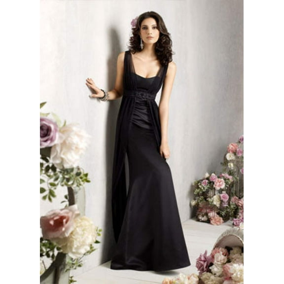 100% Silk Satin fabric 54quot;-black*