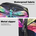 thumbnail image 4 of Dragonfly Waterproof Oxford Fabric Storage Case with Charger Pouch, Small Portable Storage Box, and Cable Organizer Travel - 5.9x9.44x3.14 in, 4 of 6
