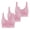 Pink, variant on Levmjia Everyday Bras For Women Wireless Seamless Bras Adjustable Straps Front Closure Comfortable Nylon/Spandex for Women Sleep Workout 3-Pack Black Beige Gray