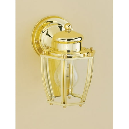 - Westinghouse 1 lights Polished Brass Outdoor Wall Lantern