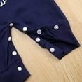 thumbnail image 6 of Viworld 3PCS Newborn Baby Boy Romper Coming Home Outfits Letter Print Bodysuit Jumpsuit+Hat+Gloves Clothes Set, 6 of 7