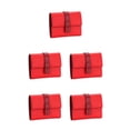 thumbnail image 3 of pitrice Leather Women Purse Rectangular Trifold for Zipper Hasp Stylish Card Holder Photo Folder Wallet Notecase Birthday Gift Red 5Set, 3 of 6