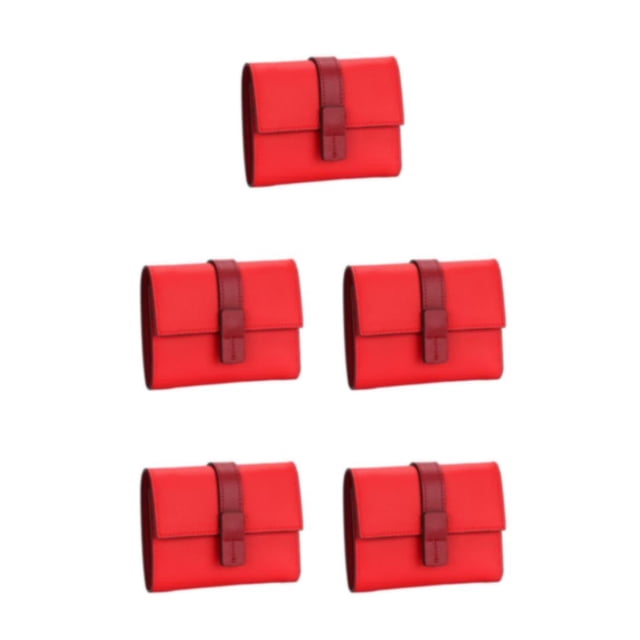 Sonducket Monedero de cuero para mujer, reemplazo Rectangular, triple pliegue, Color sólido, tarjetero elegante, carpeta de fotos, billetera, Type2 NO2