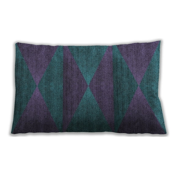 Ahgly Company Outdoor Rectangular Patterned Lumbar Throw Pillow, 13 inch by 19 inch