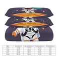 thumbnail image 2 of 3 Pcs Soft Bedding Set, Includes 1 Duvet Cover with Zipper And 2 Pillow,Shams Cartoon Space Astronaut King(102"×90"), 2 of 8