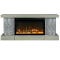 thumbnail image 1 of Electric Fireplace Floating Mantel Shelf with Lighting, Urban Cement, 1 of 6