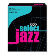 UPC 046716202000 product image for Rico Select Jazz Unfiled Soprano Saxophone Reeds Strength 2 Soft Box of 10 | upcitemdb.com