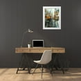 thumbnail image 3 of Lague, Mark 12x14 White Modern Wood Framed Museum Art Print Titled - Manhattan Orange Umbrella, 3 of 4