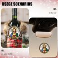 thumbnail image 4 of Funny Christmas Ornament,Jesus Christ With Heart In Hands,Xmas Round Ceramic Pendant, 4 of 6