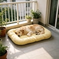 thumbnail image 4 of Leodye 1PCS Soft Fluffy Breathable Pet Bed Cushion Sleeping Mat for Small Medium Large ss Crate Sofa Floor Indoor Rest -29.52*23.62IN, 4 of 6