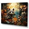thumbnail image 2 of Designart Raccoon Animal Wall art, Curious Raccoon composition I , Raccoon Wall art decor, Multi-Color Modern Canvas wall art, 32x24 inches, 2 of 5