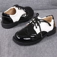 thumbnail image 6 of Gyujnb Boys Wingtip Dress Shoes Lace Up Low Top Formal Shoes (Little Boys, Big Boys),4.5-5 Years, 6 of 8