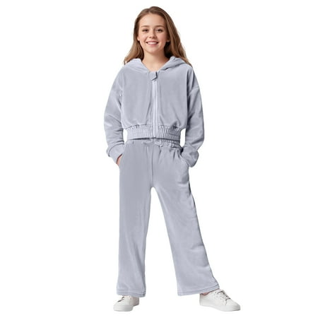 Zshosam Toddler Hoodie Set Boy Toddler Boy Clothes Printed Hoodies Toddler Clothes for Boys Long Sleeve Sweatpants Set Outfits Size 11T 12T (Light Gray 11-12 Years)