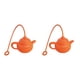 thumbnail image 1 of Billuyoard Infusor de té Forma de tetera Fácil de limpiar Filtro de hojas Colador de café resistente al calor Hogar Oficinas Regalo suelto Naranja 2piezas, 1 of 6