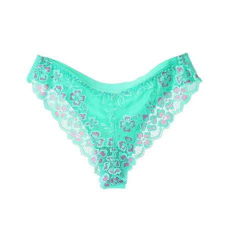 

Lingerie For Women Embroidery Lace Panties Low-Waist Briefs Thong Lingerie
