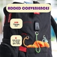 thumbnail image 4 of Mochila de ganchillo Hearth & Harbor, organizador de hilo de lona USB, 4 of 7