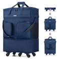 thumbnail image 1 of Luggage Hanke, expandible y plegable, con ruedas, 68/98 L, azul, 1 of 9
