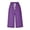Purple#linen capri pants for women, variant on aohooy Women's Linen Capris Knee Length Petite Drawsting High Waist Capris Summer Casual Running Cropped Trousers with Pockets White,L