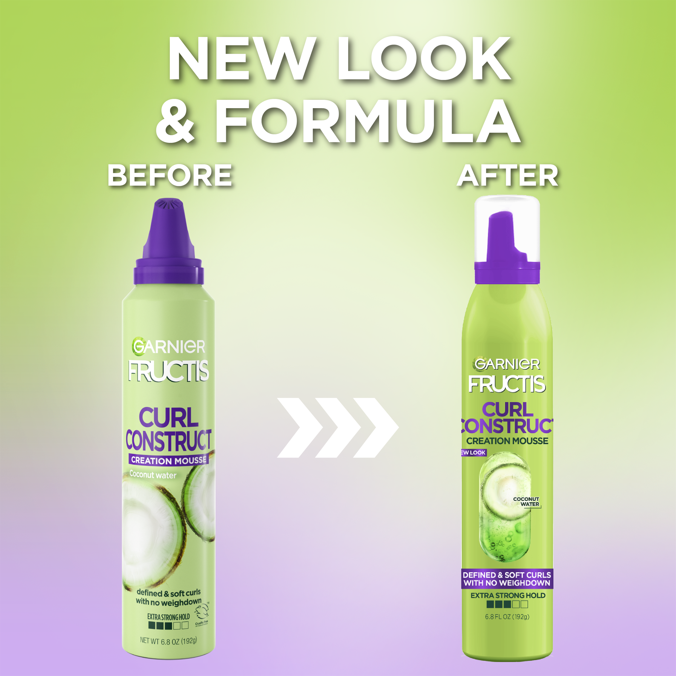 Garnier Fructis Style Curl Construct Creation Mousse, For Curly Hair, 6.8 oz - image 4 of 12