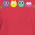 thumbnail image 3 of CafePress - 4 Colorful Owls T Shirt - Women's Traditional Fit Dark T-Shirt, 3 of 4