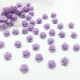 thumbnail image 2 of Jumpingount 10 piezas de flores artificiales, decoración de simulación DIY, tocados, joyería de Color sólido, adorno artesanal hecho a mano Ropa, zapatos y accesorios Miscelánea Púrpura claro Jumpingount AP016401-02, 2 of 6