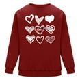 thumbnail image 4 of PNTUTB Men's Valentine's Day Fashion Print Long Sleeve Classic Crew Neck Pullover Casual Loose Comfort Sweatshirts, 4 of 6