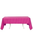 thumbnail image 6 of Efavormart Rectangle Tablecloth, 60"x126" Stain & Wrinkle Resistant Washable Table Cloth, Oblong Decorative Polyester Fabric Table Cover for Dining, Party, Wedding & Baby Shower- Fushia, 6 of 10