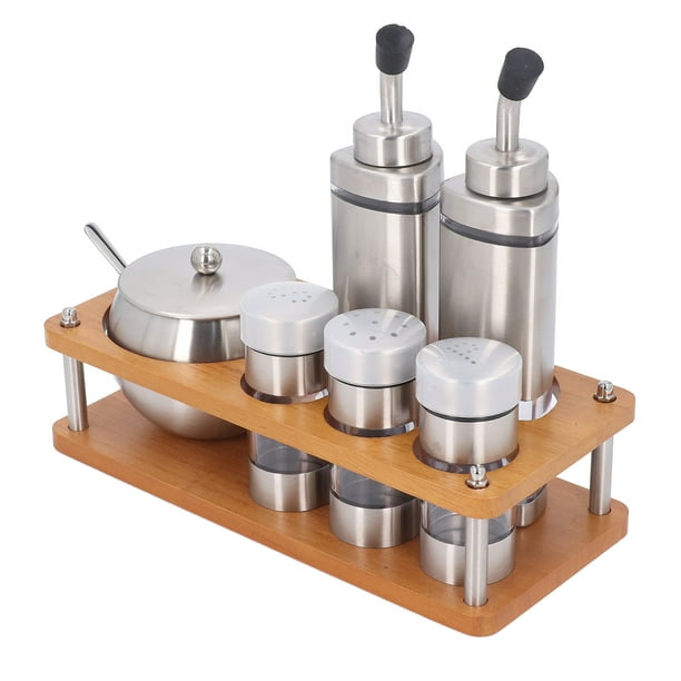 Conjunto de dispensadores de condimentos, Botellas de Vinagre de Aceite fácil de Limpiar prácticas para especias